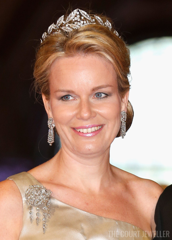 29 Apr 2013: The Duchess of Brabant wears the Laurel Wreath Tiara at the Rijksmuseum in Amsterdam