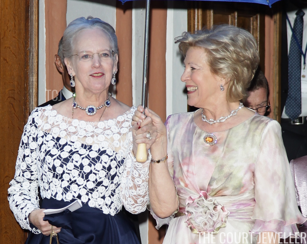 Queen Margrethe II of Denmark and Queen Anne-Marie of Greece